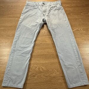 Levi's 502 Men's Taper Jeans W33 L30 Gray Slim Taper Fit Straight Leg Denim